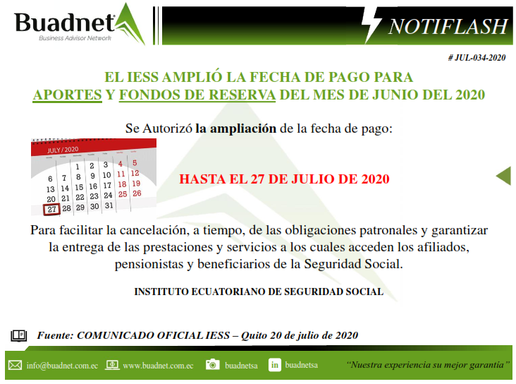Para facilitar la cancelación, a tiempo, de las obligaciones patronales y garantizarla entrega de las prestaciones y servicios a los cuales acceden los afiliados,
pensionistas y beneficiarios de la Seguridad Social